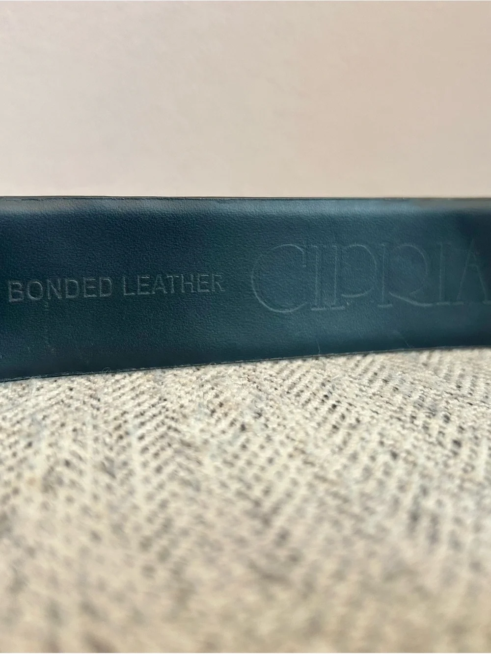 Cipriani Vintage Leather Belt in Black Size M/L